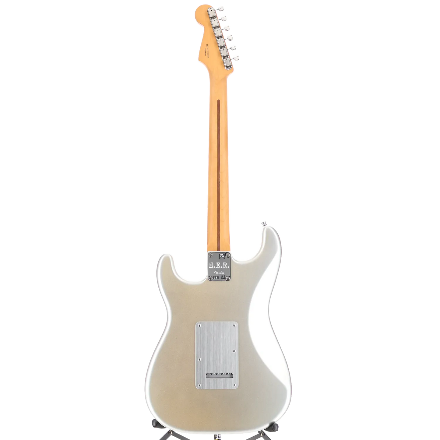 Fender H.E.R. Stratocaster, Maple Fingerboard, Chrome Glow (J1) (66603)