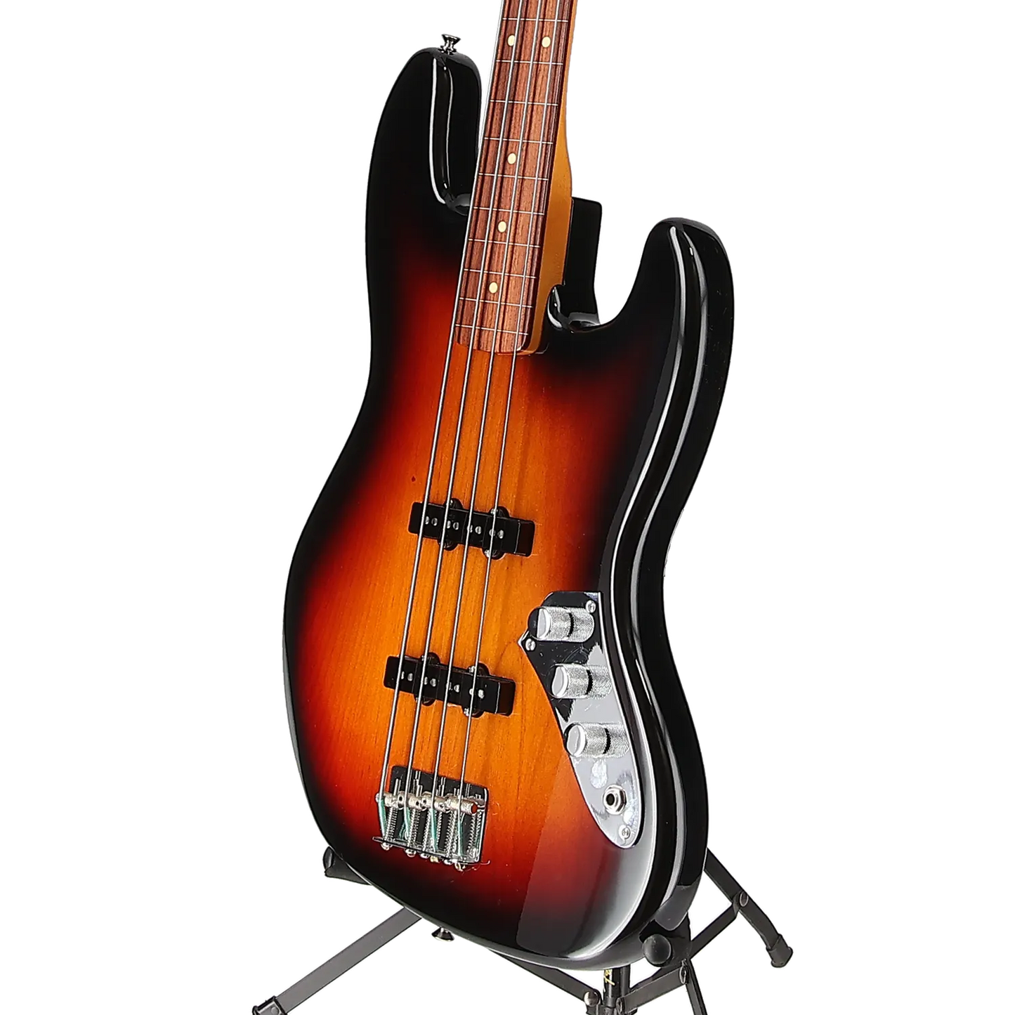 Fender Jaco Pastorius Jazz Bass, Fretless, Pau Ferro Fingerboard, 3-Color Sunburst (EH2) (04231)
