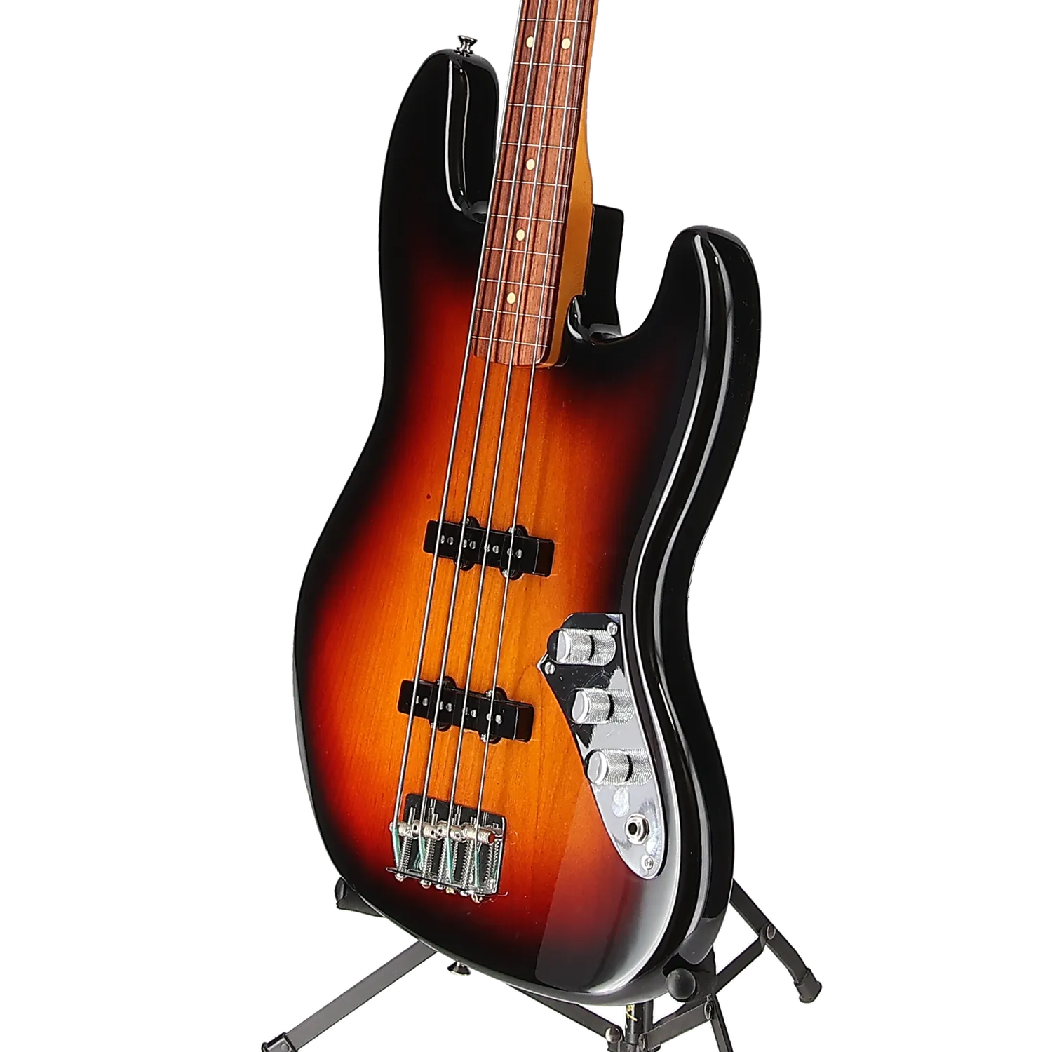 Fender Jaco Pastorius Jazz Bass, Fretless, Pau Ferro Fingerboard, 3-Color Sunburst (EH2) (04231)