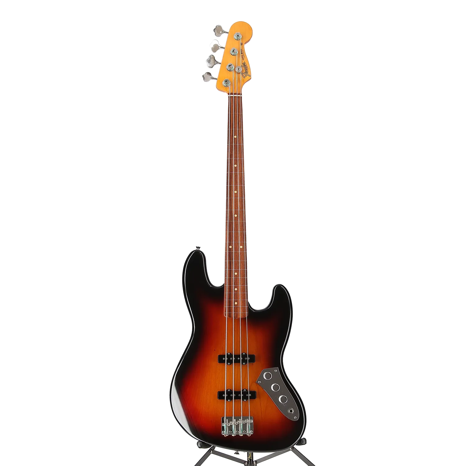 Fender Jaco Pastorius Jazz Bass, Fretless, Pau Ferro Fingerboard, 3-Color Sunburst (EH2) (04231)