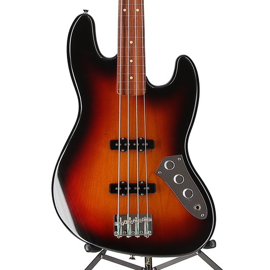 Fender Jaco Pastorius Jazz Bass, Fretless, Pau Ferro Fingerboard, 3-Color Sunburst (EH2) (04231)