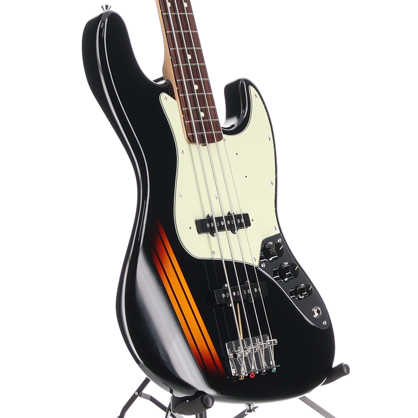 Fender Japan Traditional 2025 Collection 60s Jazz Bass Guitar RW FB, Black 3-Tone Sunburst (Z8) (27219)