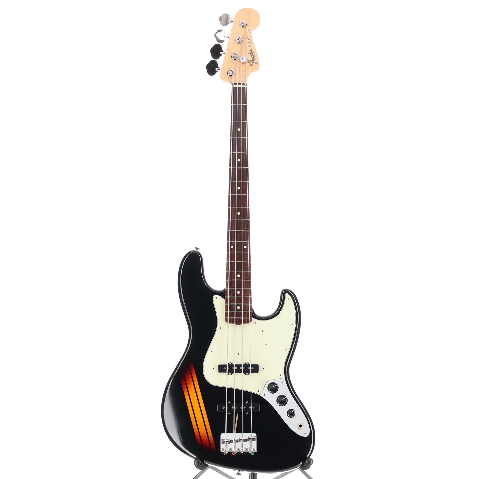 Fender Japan Traditional 2025 Collection 60s Jazz Bass Guitar RW FB, Black 3-Tone Sunburst (Z8) (27219)