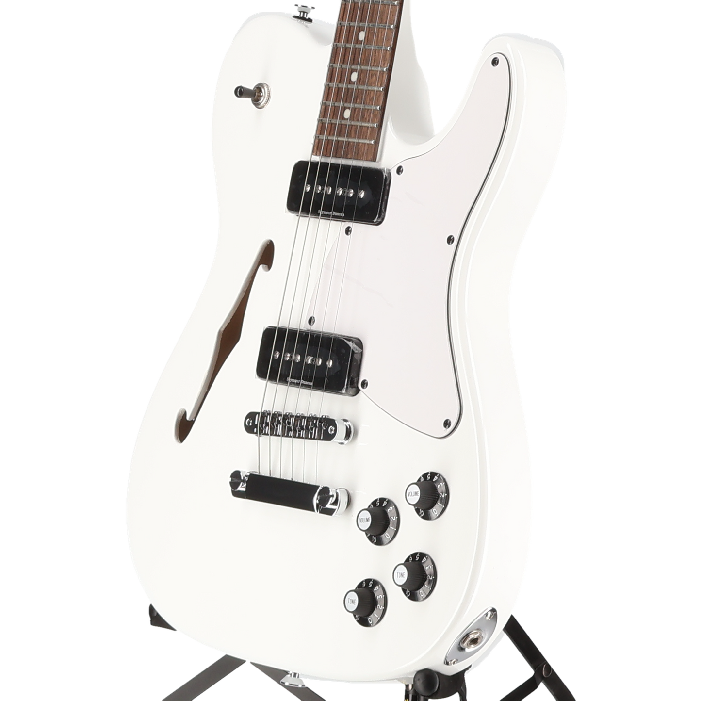 Fender Jim Adkins JA-90 Telecaster Thinline, Laurel Fingerboard, White (SR) (00507)