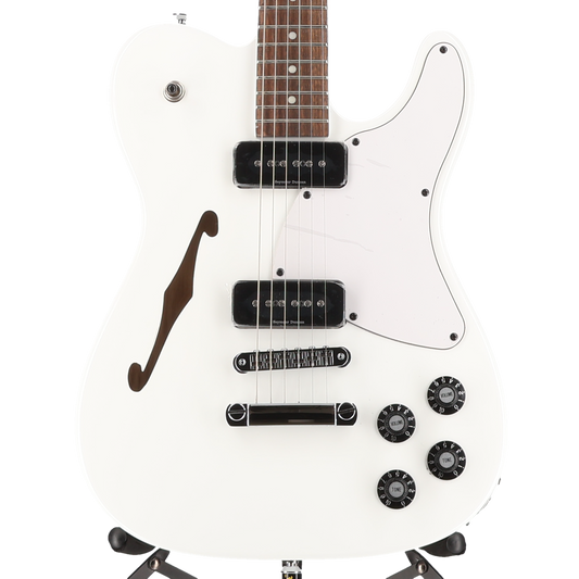 Fender Jim Adkins JA-90 Telecaster Thinline, Laurel Fingerboard, White (SR) (00507)