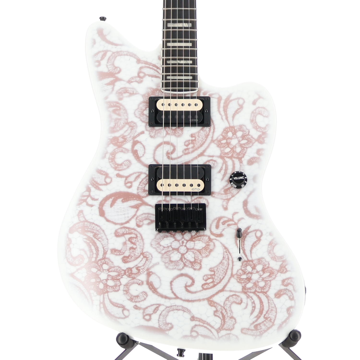 Fender Jim Root Jazzmaster - White Pearl Paisley Custom Paint (U6) (68476)
