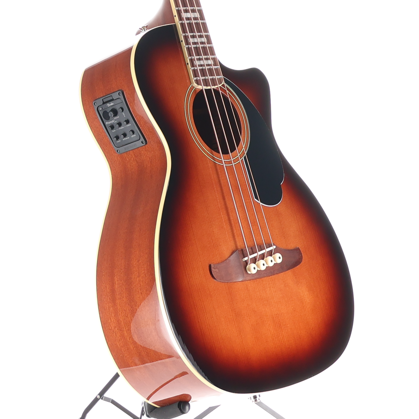 Fender Kingman Bass, Walnut Fingerboard, Black Pickguard, Shaded Edge Burstv (Z3) (50009)