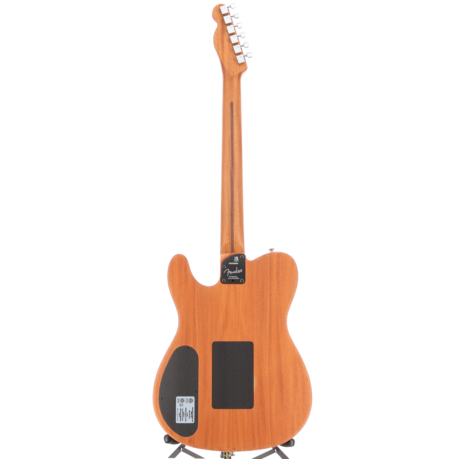 Fender Limited Edition American Acoustasonic Telecaster, Channel-Bound Neck, Ebony Fingerboard, Tungsten (Z8) (2069A)