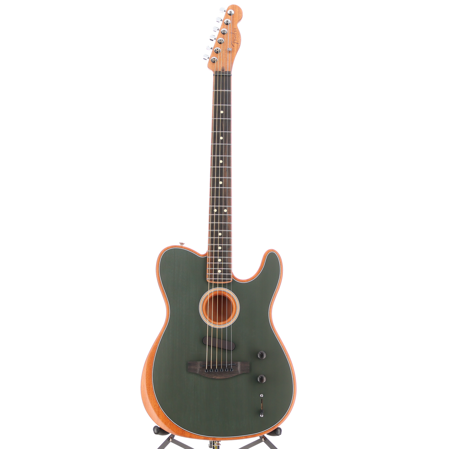 Fender Limited Edition American Acoustasonic Telecaster, Channel-Bound Neck, Ebony Fingerboard, Tungsten (Z8) (2069A)