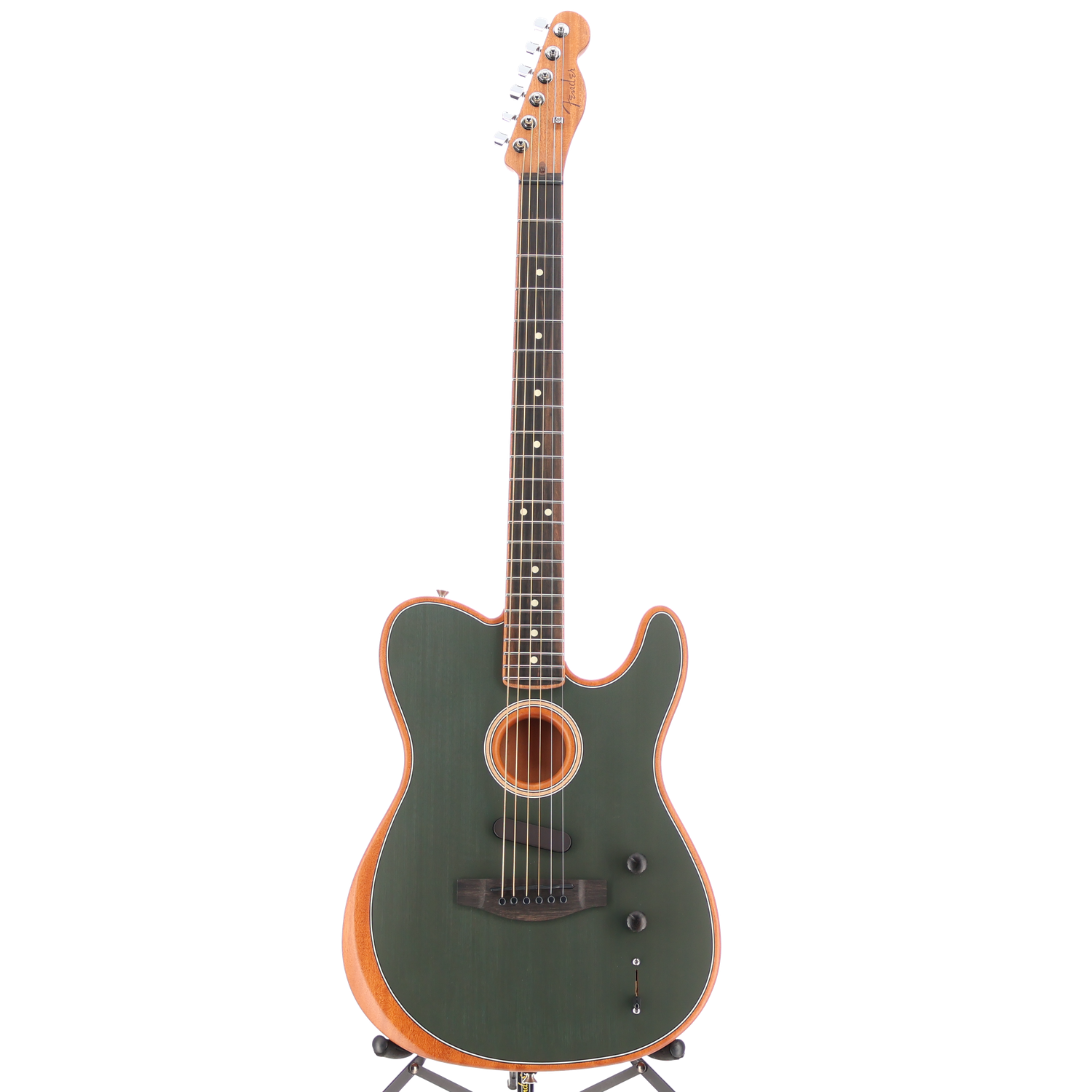 Fender Limited Edition American Acoustasonic Telecaster, Channel-Bound Neck, Ebony Fingerboard, Tungsten (Z8) (2069A)