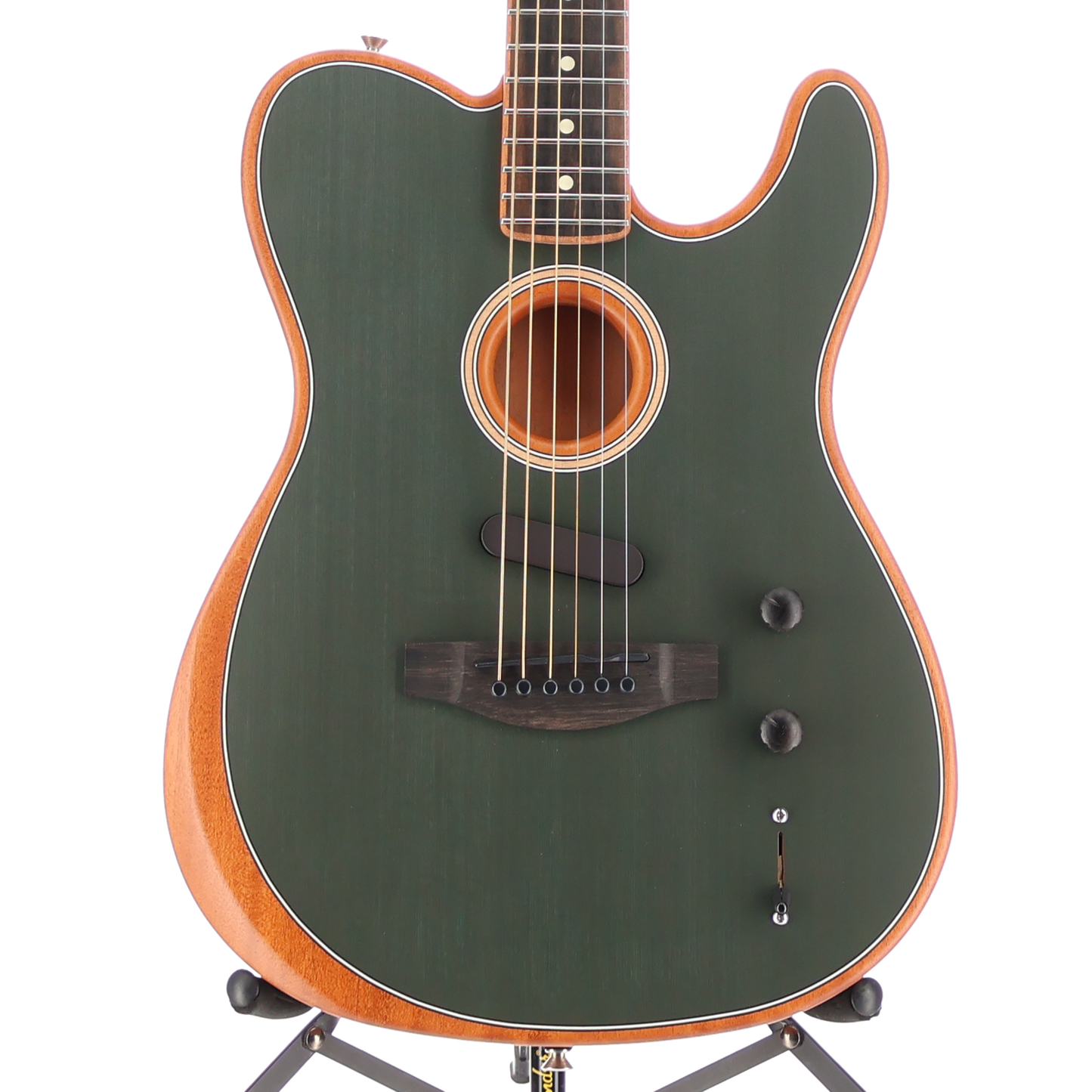 Fender Limited Edition American Acoustasonic Telecaster, Channel-Bound Neck, Ebony Fingerboard, Tungsten (Z8) (2069A)