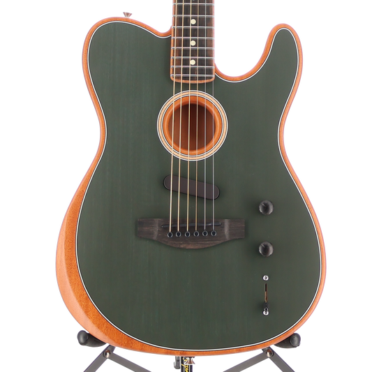 Fender Limited Edition American Acoustasonic Telecaster, Channel-Bound Neck, Ebony Fingerboard, Tungsten (Z8) (2069A)