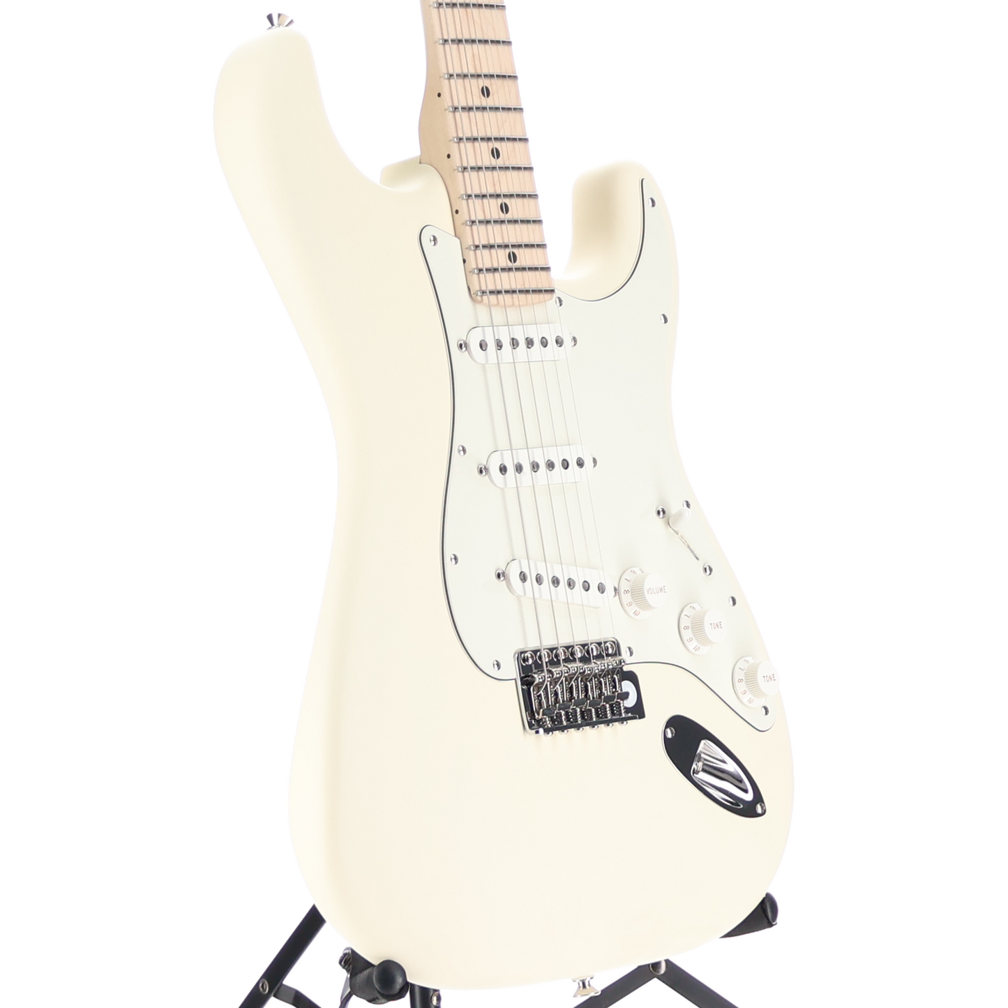 Fender Limited Edition American Stratocaster, Satin Maple Neck, Olympic White (E11) (58463)