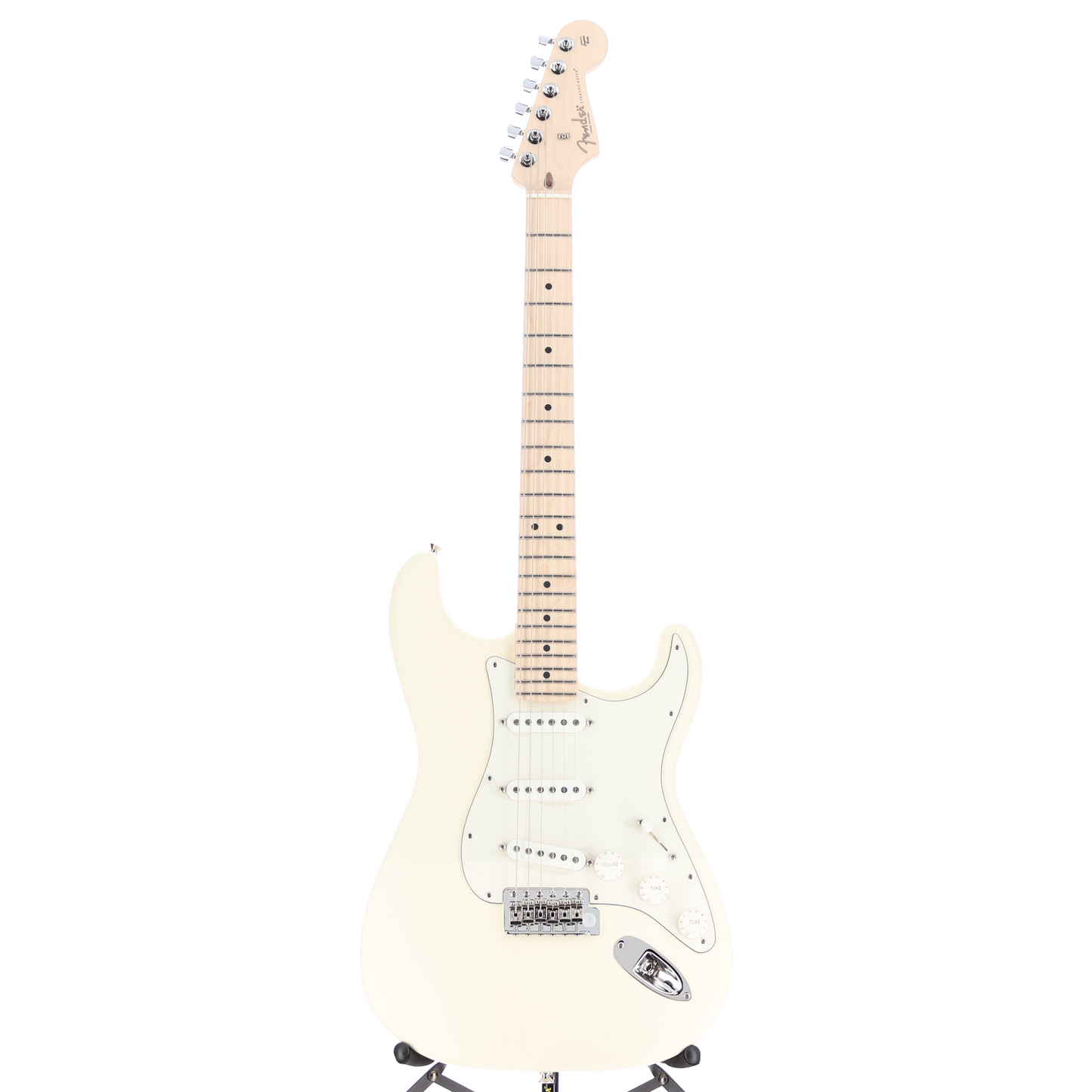 Fender Limited Edition American Stratocaster, Satin Maple Neck, Olympic White (E11) (58463)