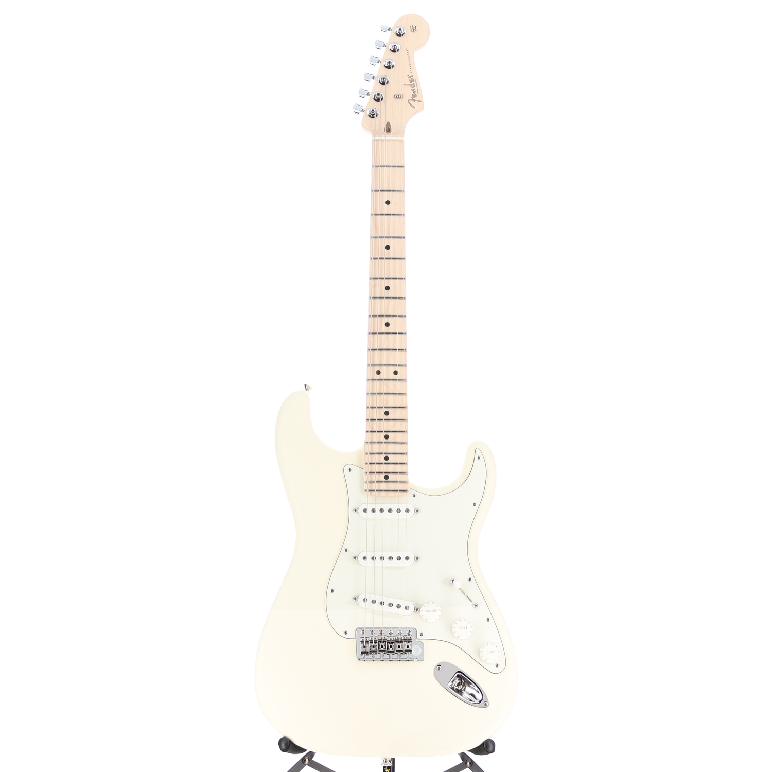 Fender Limited Edition American Stratocaster, Satin Maple Neck, Olympic White (E11) (58463)
