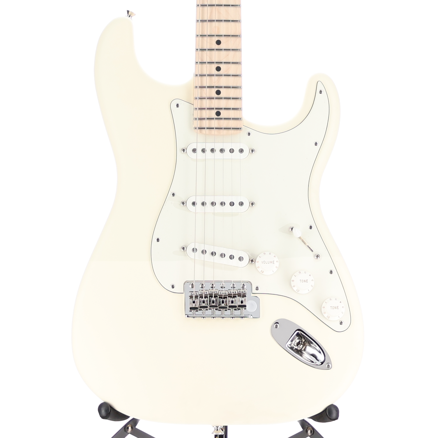 Fender Limited Edition American Stratocaster, Satin Maple Neck, Olympic White (E11) (58463)