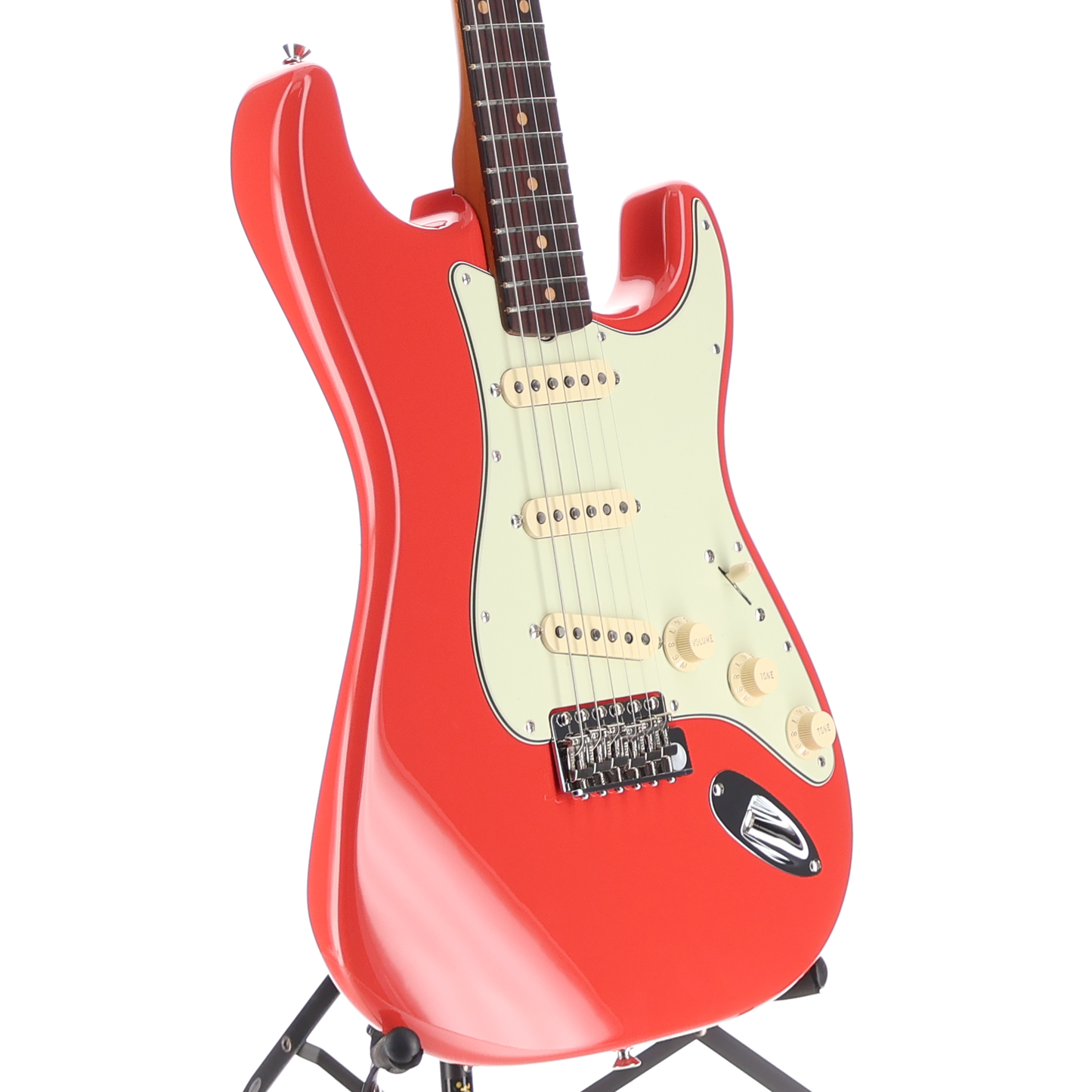 Fender Limited Edition American Vintage II 1961 Stratocaster, 3A Flame Maple Neck - Fiesta Red (BB11) (60591)