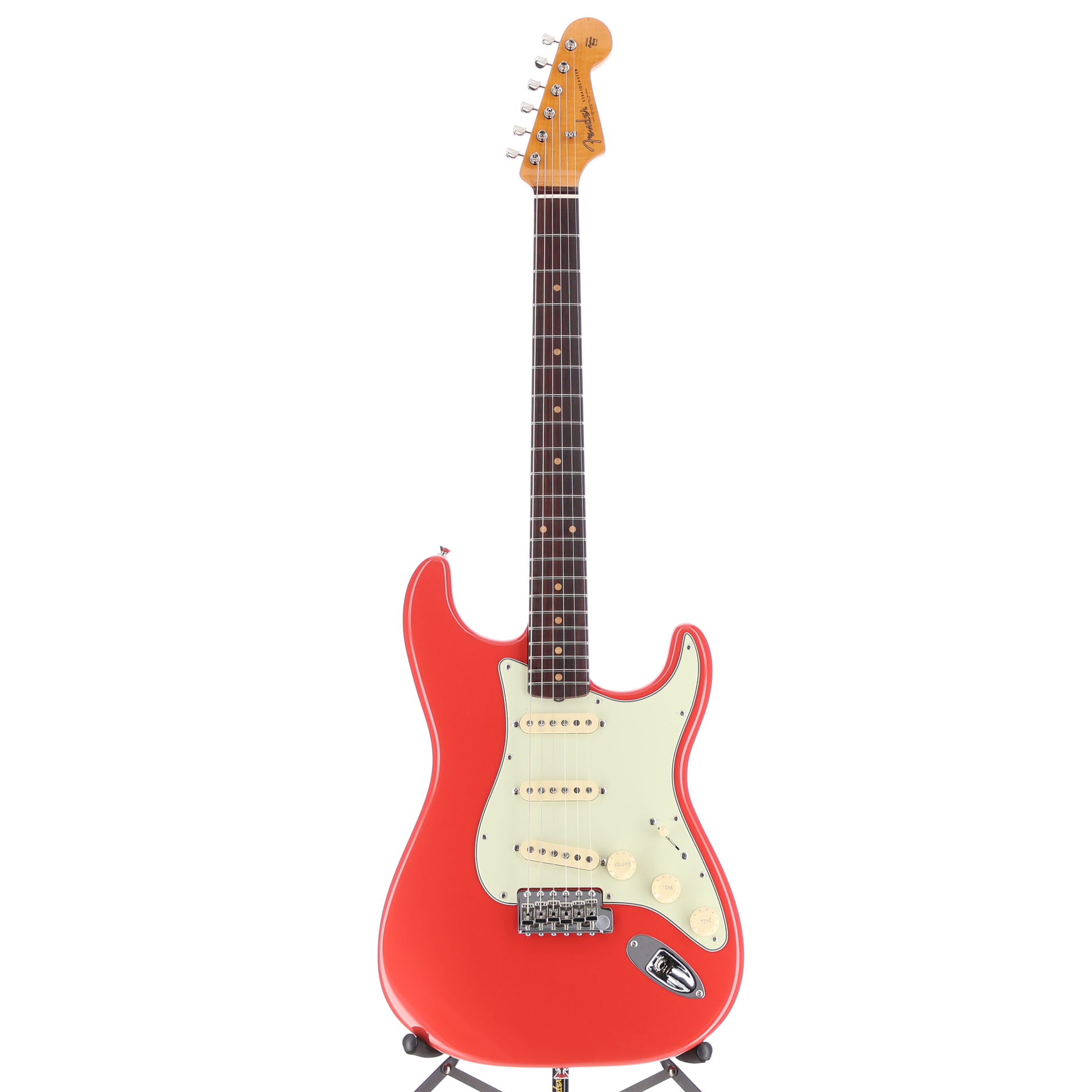 Fender Limited Edition American Vintage II 1961 Stratocaster, 3A Flame Maple Neck - Fiesta Red (BB11) (60591)