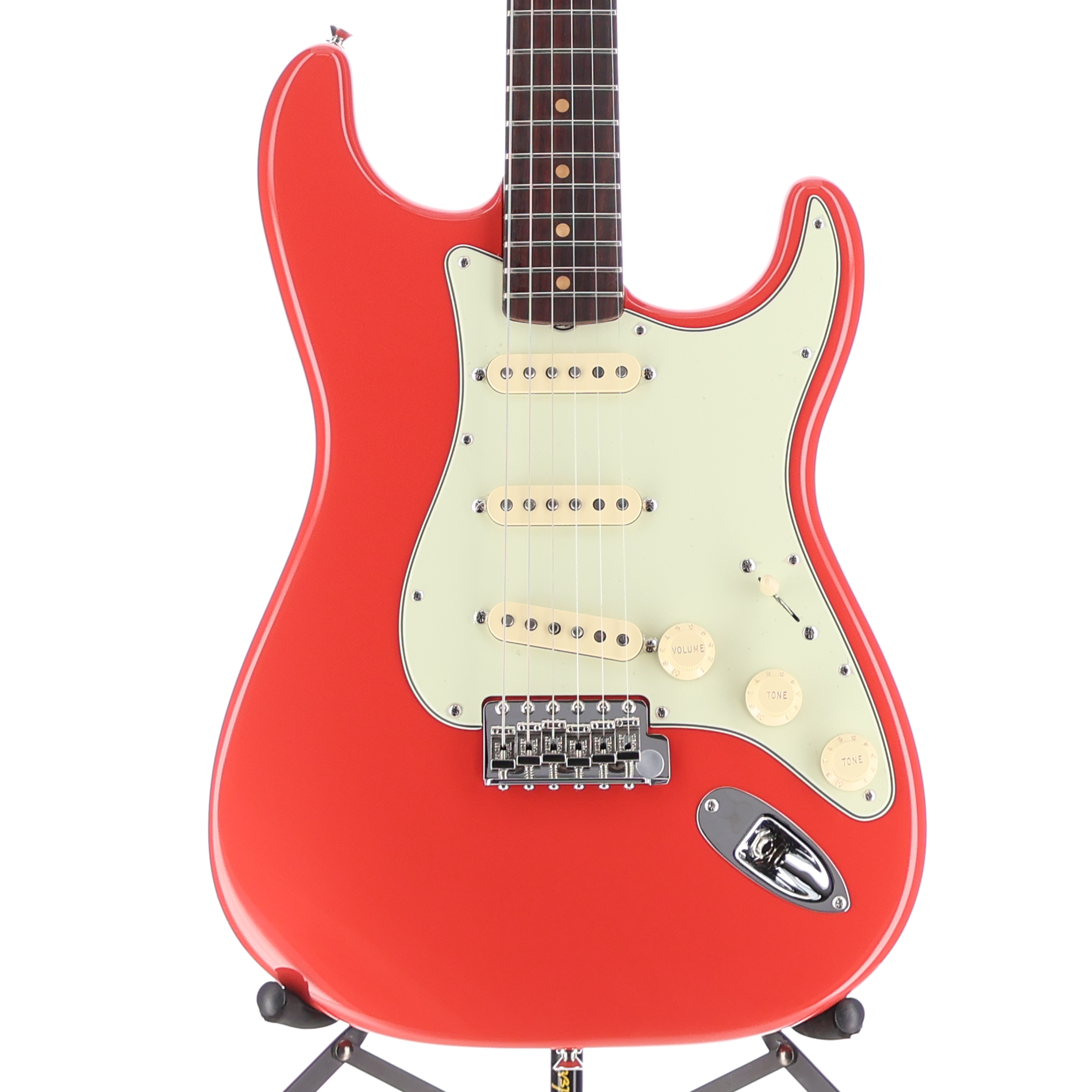 Fender Limited Edition American Vintage II 1961 Stratocaster, 3A Flame Maple Neck - Fiesta Red (BB11) (60591)