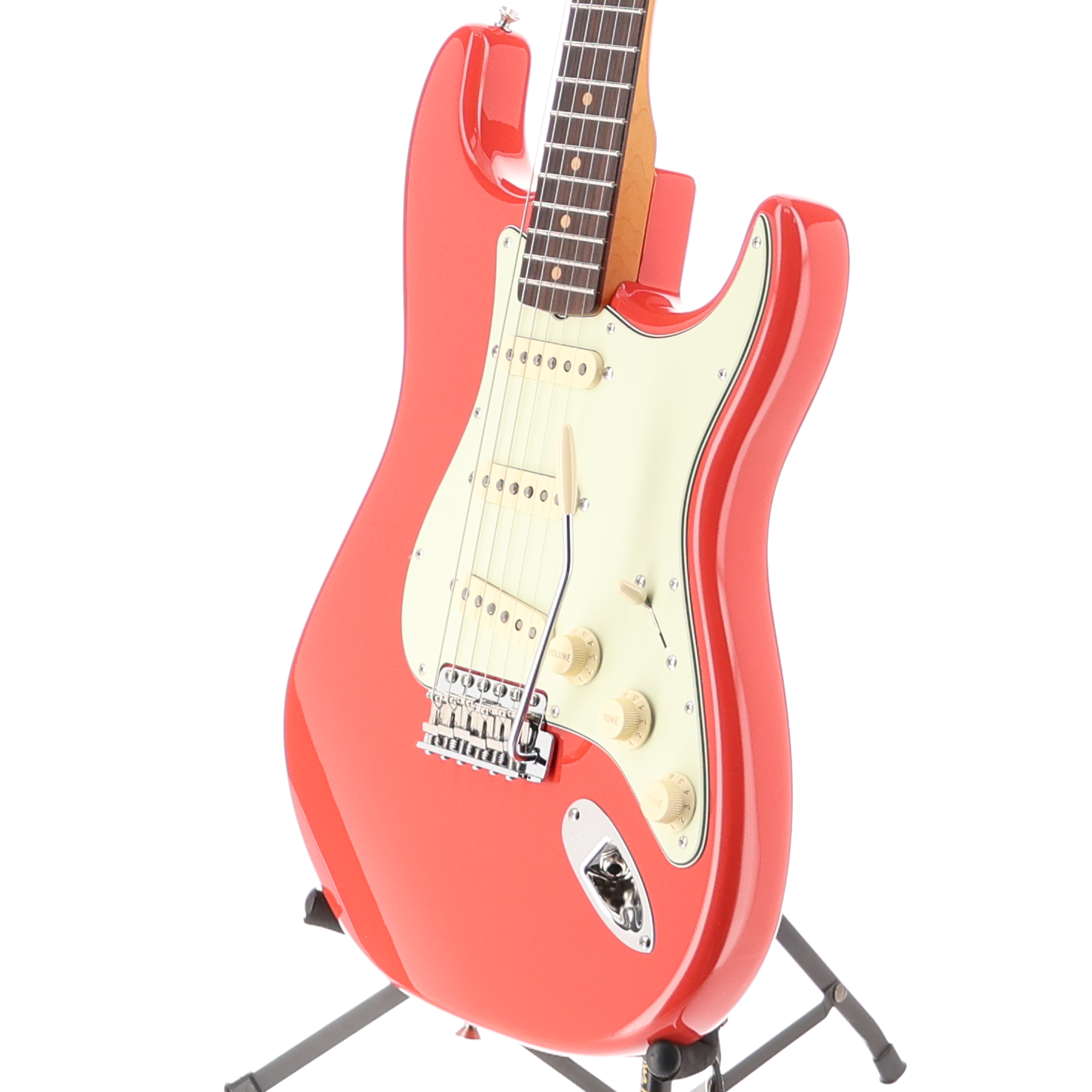 Fender Limited Edition American Vintage II 1961 Stratocaster, 3A Flame Maple Neck - Fiesta Red (RC2) (58529)