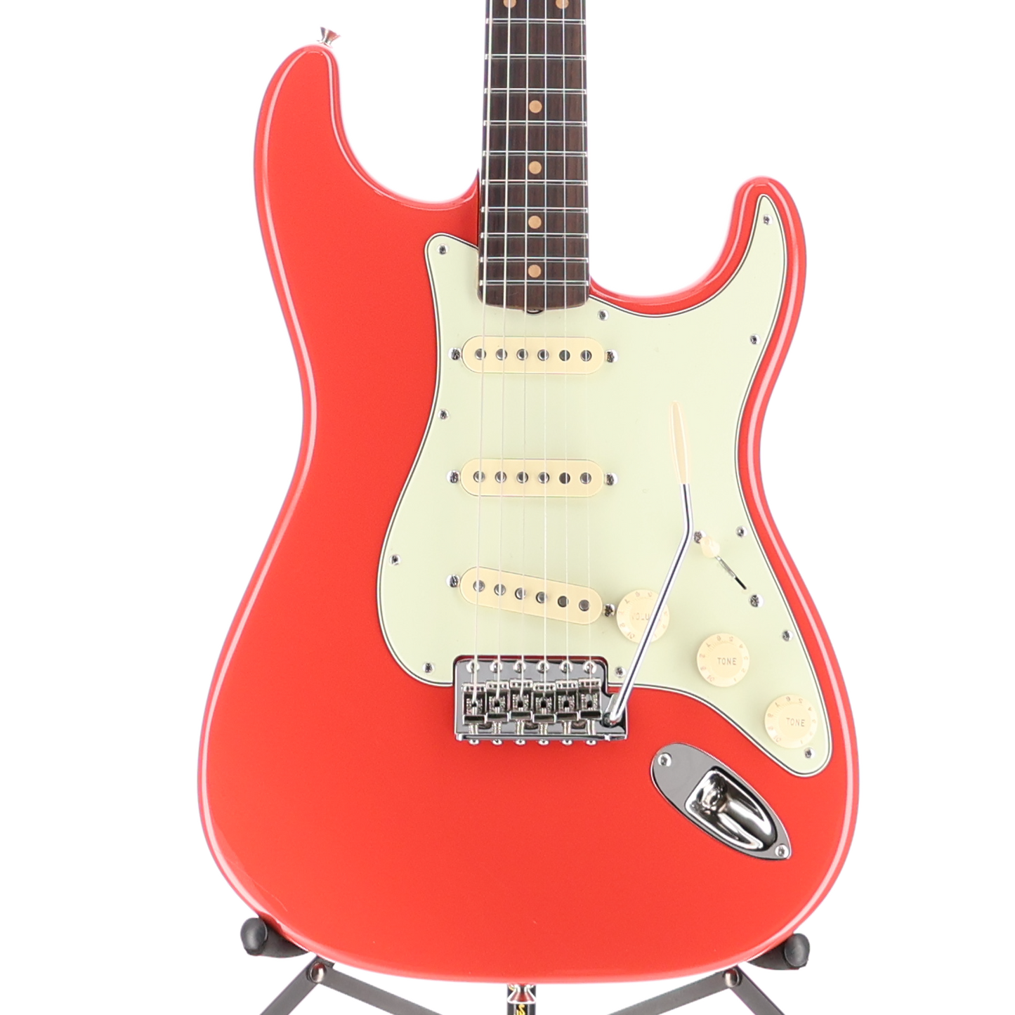 Fender Limited Edition American Vintage II 1961 Stratocaster, 3A Flame Maple Neck - Fiesta Red (RC2) (58529)