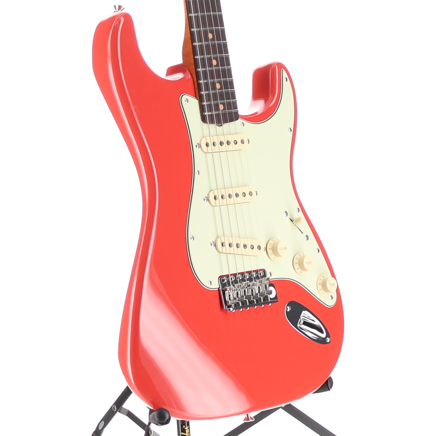 Fender Limited Edition American Vintage II 1961 Stratocaster, 3A Flame Maple Neck - Fiesta Red (RC4) (58036)