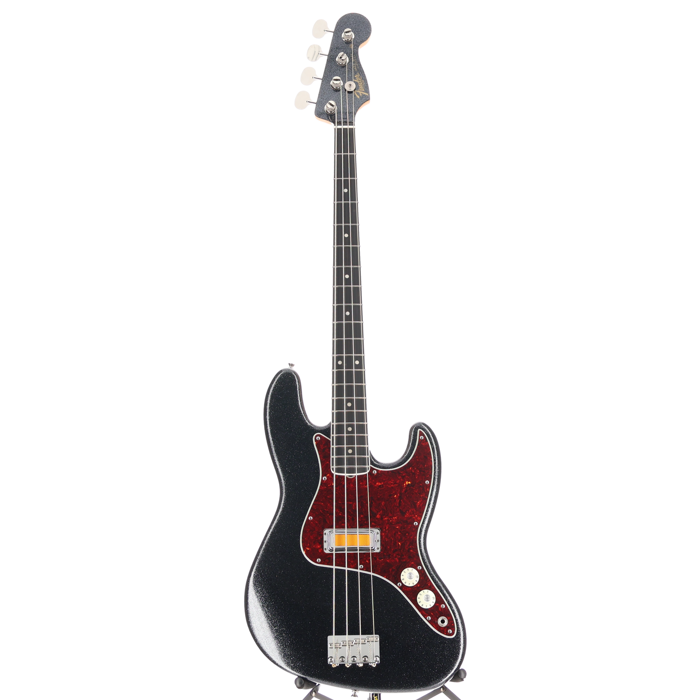 Fender Limited Edition Gold Foil Jazz Bass Black Sparkle w/Gold Foil Pickups (A5) (58151)