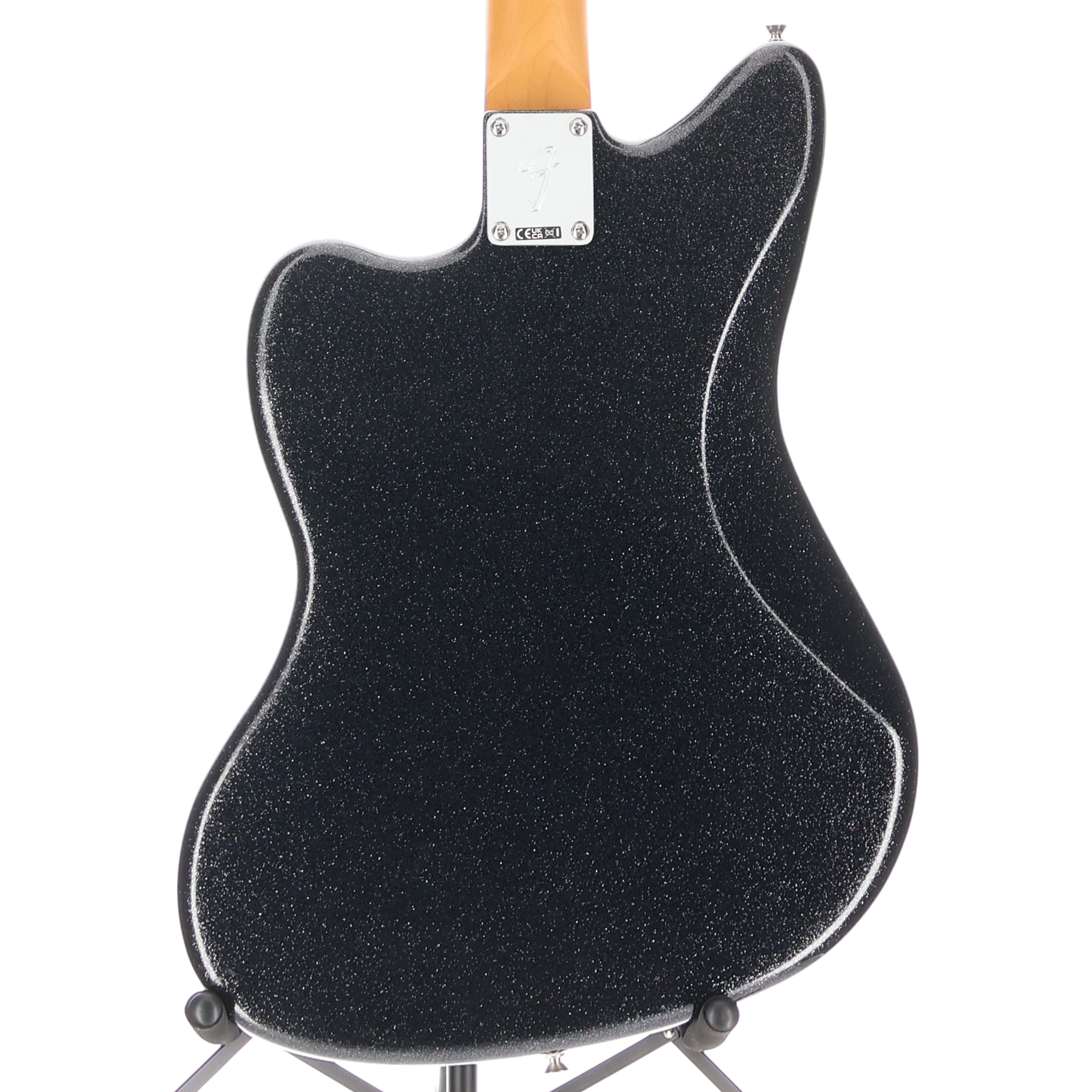 Fender Limited Edition Gold Foil Jazzmaster, Ebony Fingerboard, Black Sparkle (A3) (57626)