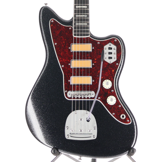 Fender Limited Edition Gold Foil Jazzmaster, Ebony Fingerboard, Black Sparkle (A3) (57626)