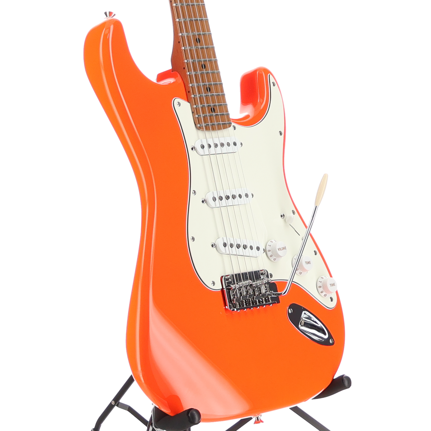 Fender Limited Edition Player II Stratocaster, Roasted Maple Fingerboard - Orange Neon Custom Paint (SR) (03462)