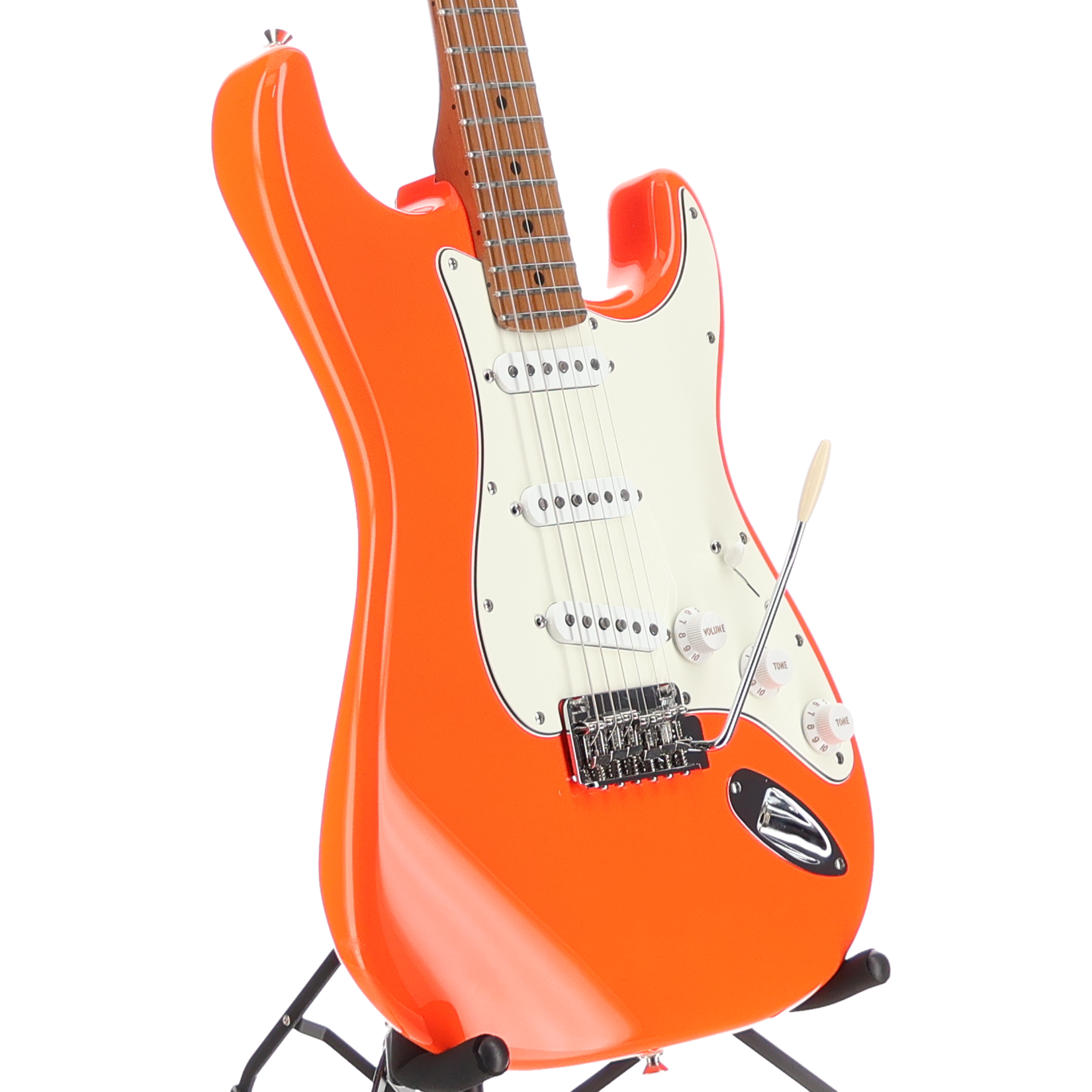 Fender Limited Edition Player II Stratocaster, Roasted Maple Fingerboard - Orange Neon Custom Paint (SR) (03462)