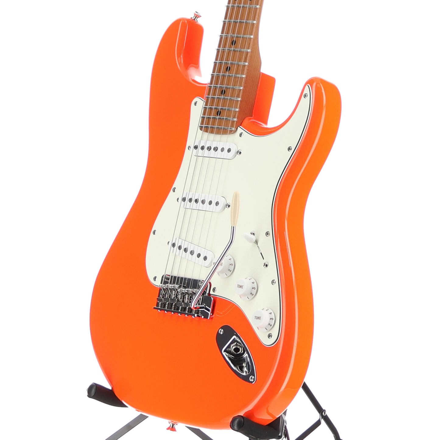 Fender Limited Edition Player II Stratocaster, Roasted Maple Fingerboard - Orange Neon Custom Paint (SR) (03462)