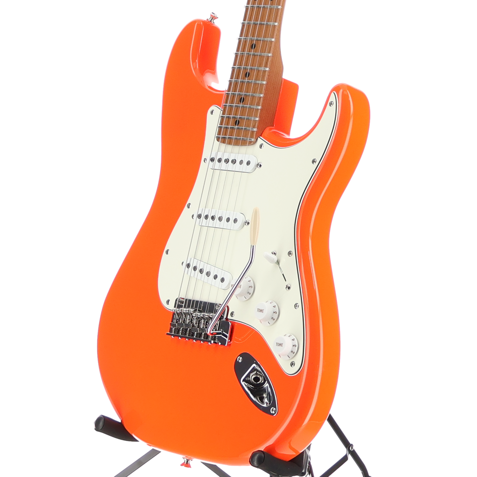 Fender Limited Edition Player II Stratocaster, Roasted Maple Fingerboard - Orange Neon Custom Paint (SR) (03462)