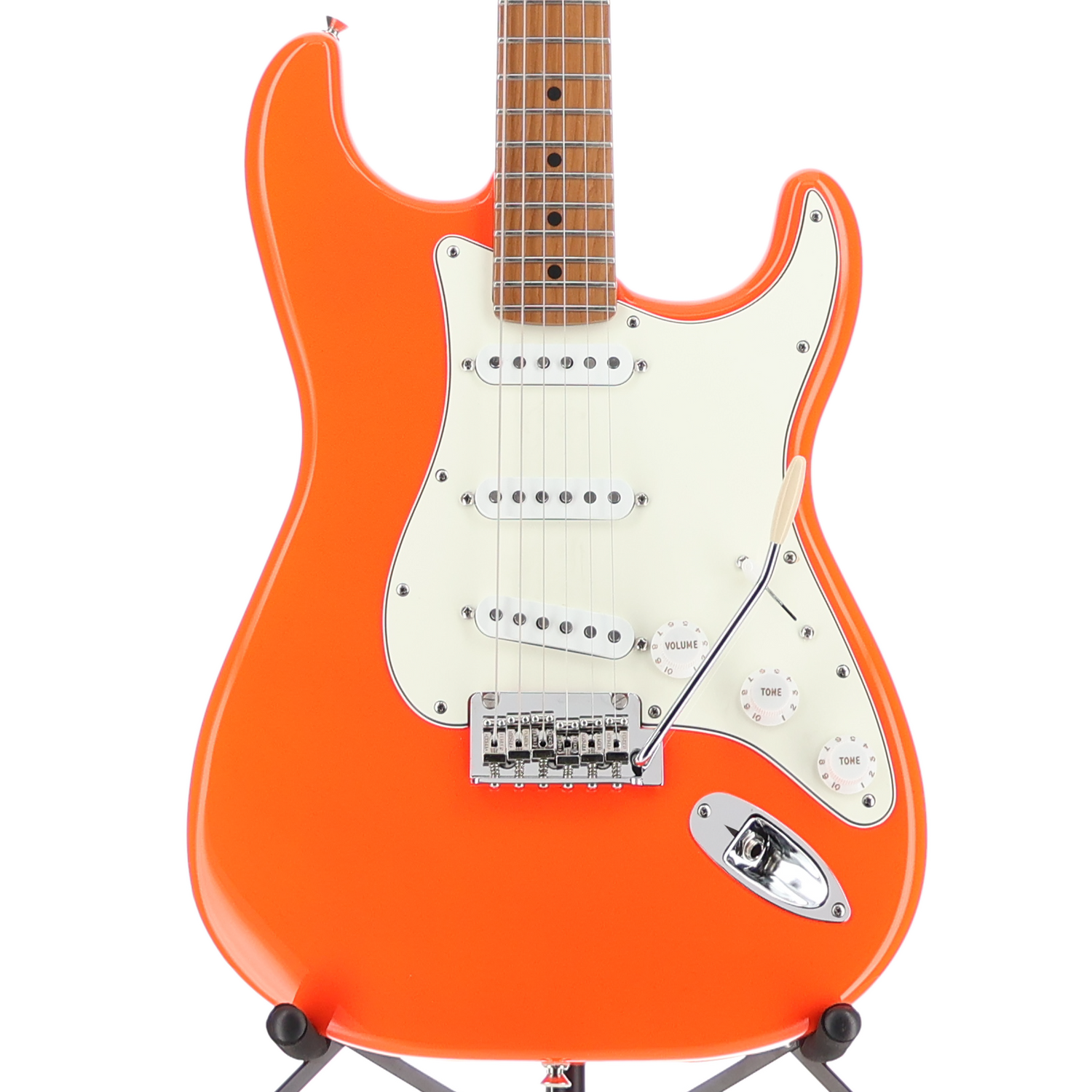 Fender Limited Edition Player II Stratocaster, Roasted Maple Fingerboard - Orange Neon Custom Paint (SR) (03462)