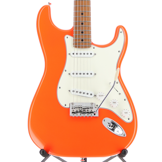 Fender Limited Edition Player II Stratocaster, Roasted Maple Fingerboard - Orange Neon Custom Paint (SR) (03462)