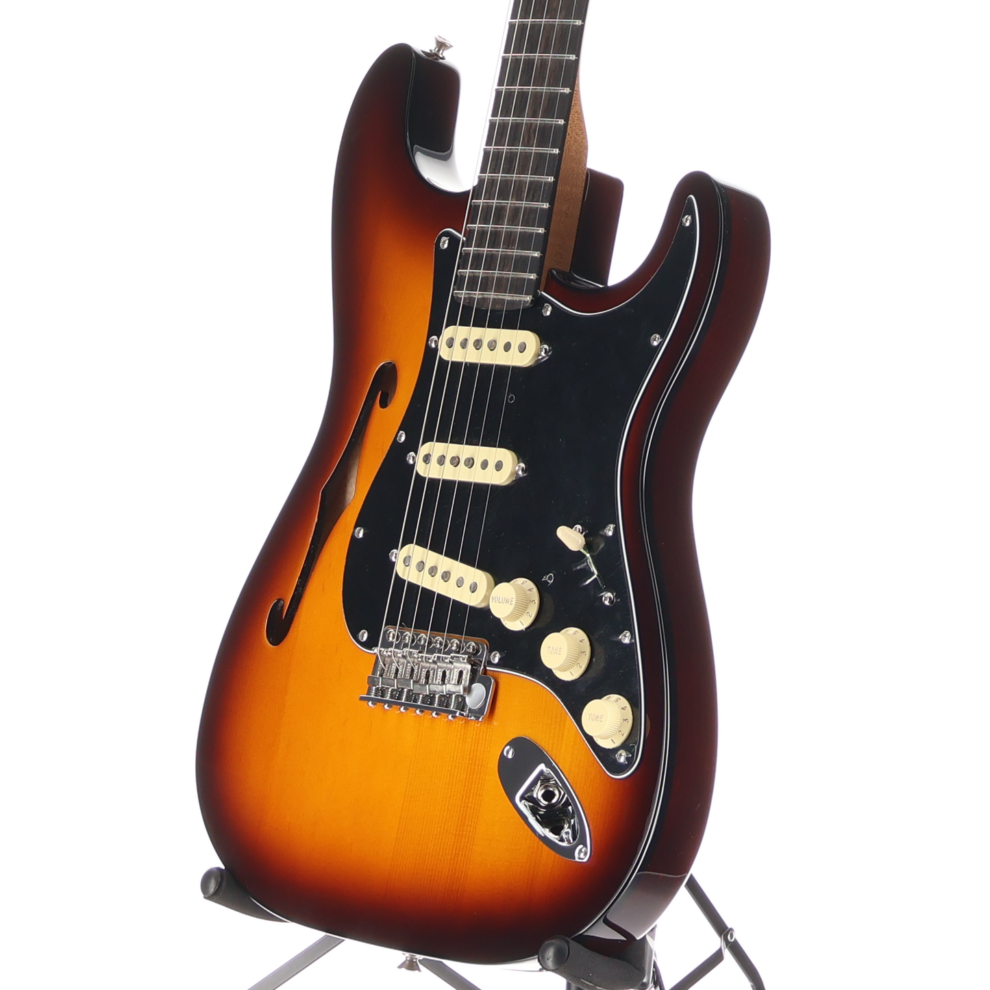 Fender Limited Edition Suona Stratocaster Thinline, Ebony Fingerboard, Violin Burst (H9)(70937) (70937)