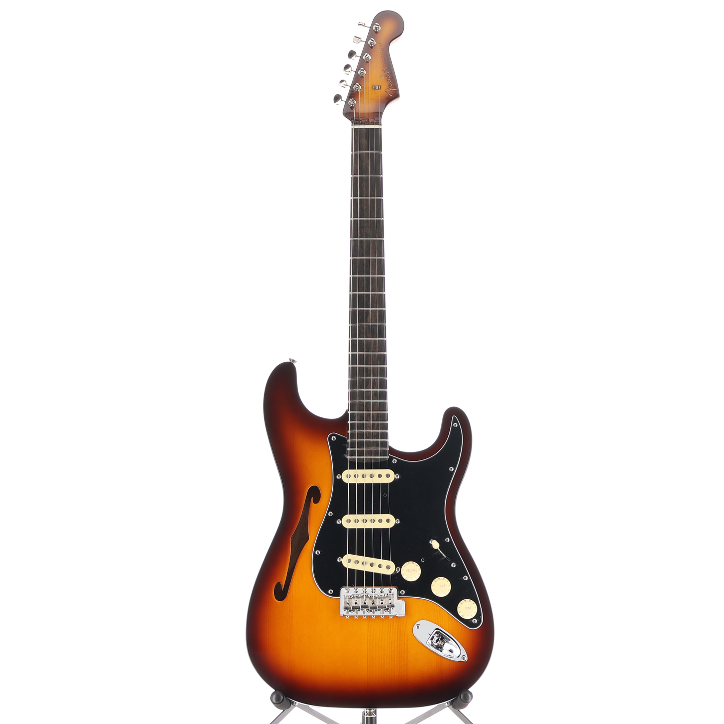 Fender Limited Edition Suona Stratocaster Thinline, Ebony Fingerboard, Violin Burst (H9)(70937) (70937)