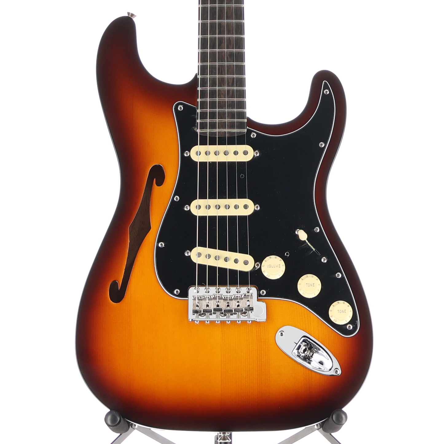Fender Limited Edition Suona Stratocaster Thinline, Ebony Fingerboard, Violin Burst (H9)(70937) (70937)