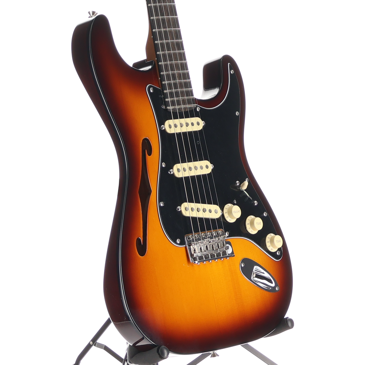 Fender Limited Edition Suona Stratocaster Thinline, Violin Burst, Premium Setup (H9)(70937) (70937)