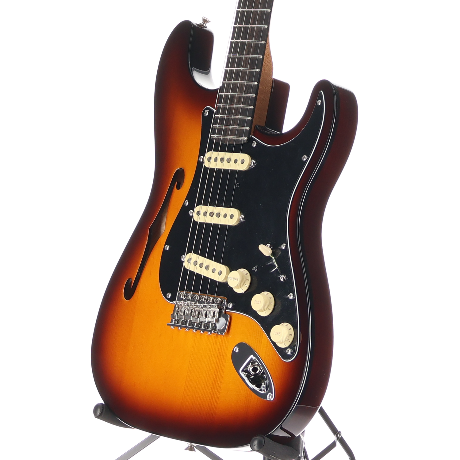 Fender Limited Edition Suona Stratocaster Thinline, Violin Burst, Premium Setup (H9)(70937) (70937)