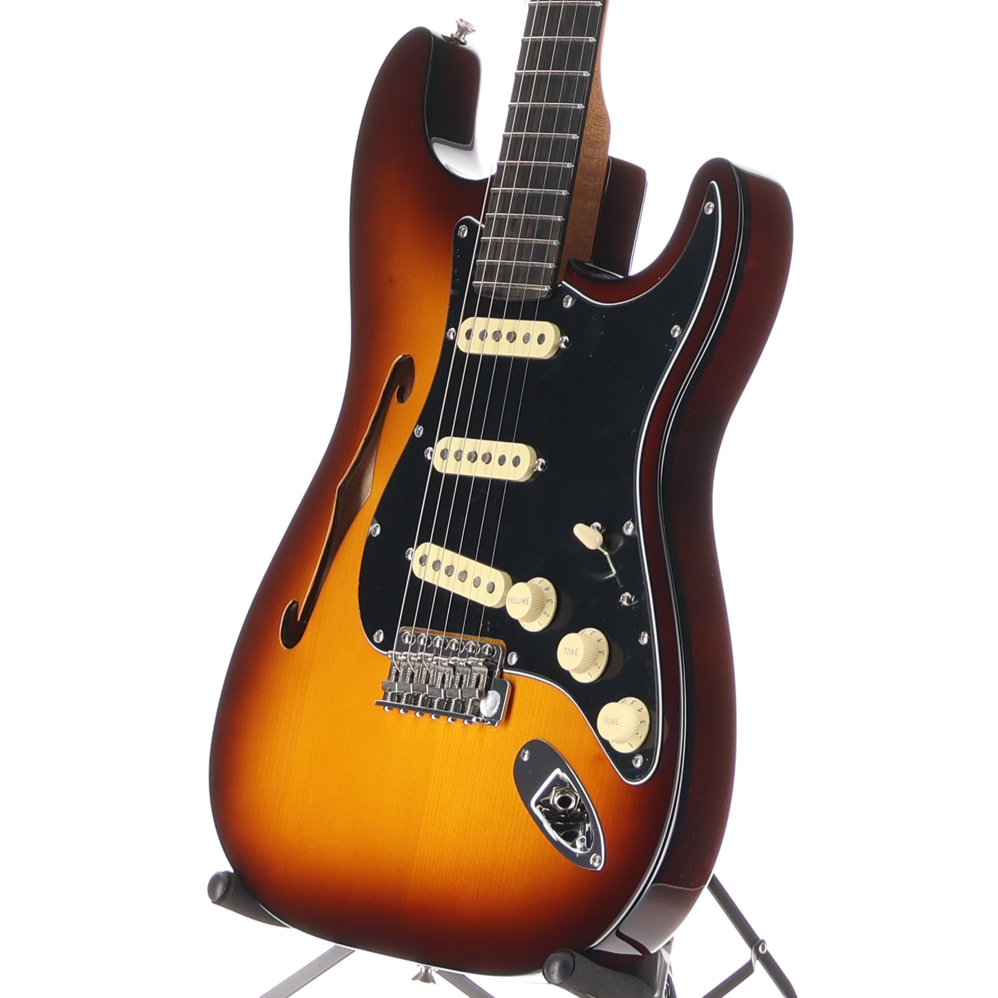 Fender Limited Edition Suona Stratocaster Thinline, Violin Burst, Pro Setup (RC3) (70652)