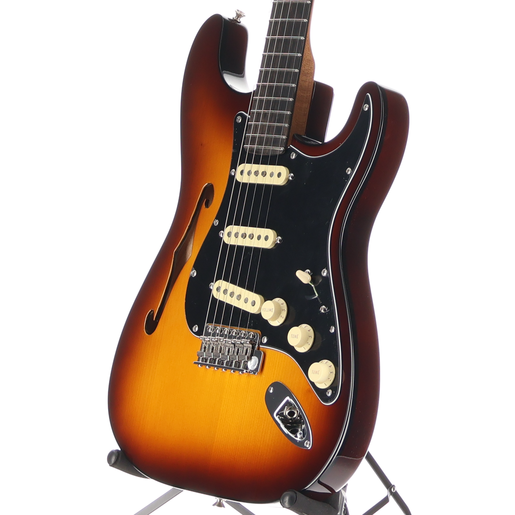 Fender Limited Edition Suona Stratocaster Thinline, Violin Burst, Pro Setup (RC3) (70652)