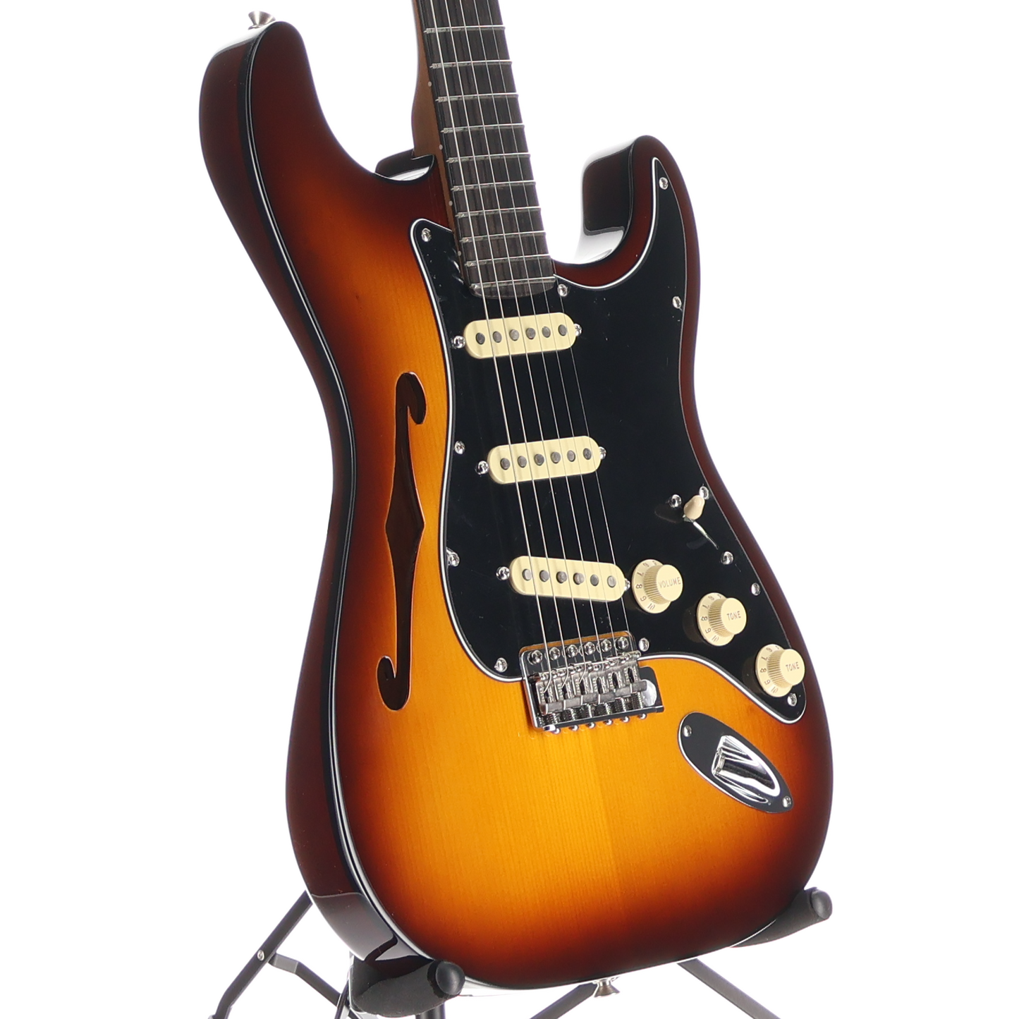 Fender Limited Edition Suona Stratocaster Thinline, Violin Burst, Pro Setup (RC3)(70652) (70652)