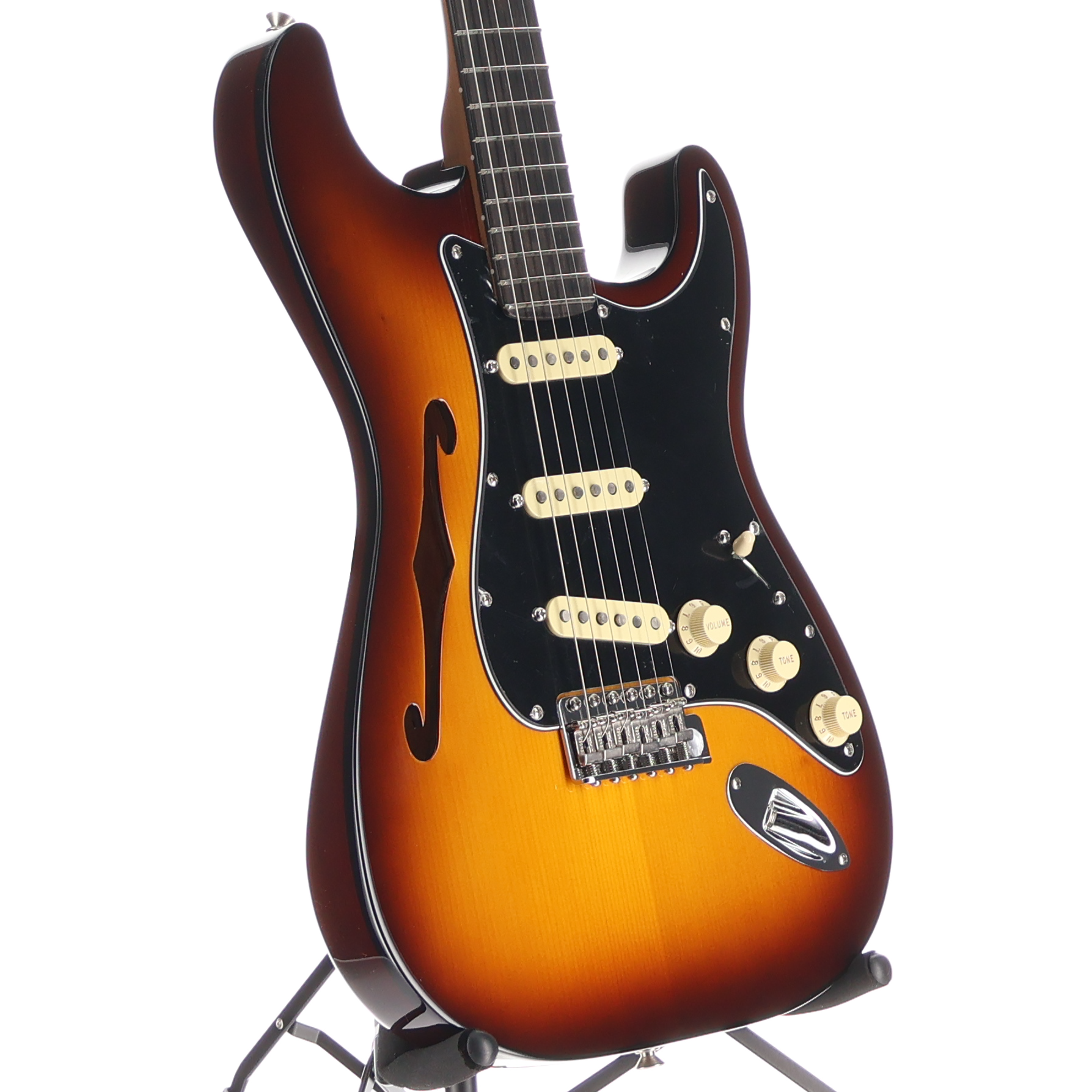 Fender Limited Edition Suona Stratocaster Thinline, Violin Burst, Pro Setup (RC3)(70652) (70652)