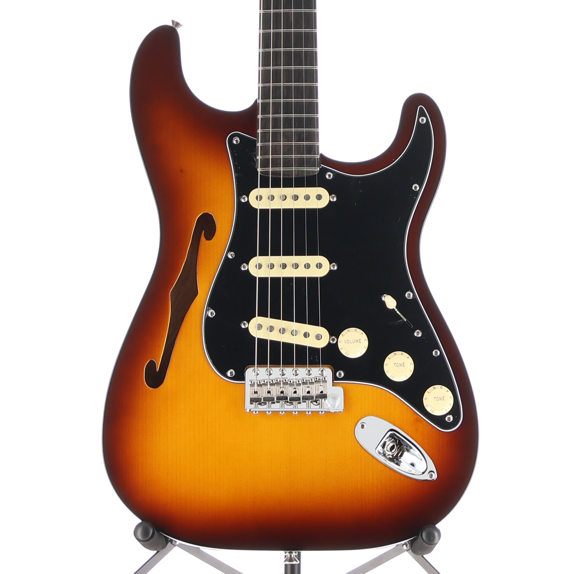 Fender Limited Edition Suona Stratocaster Thinline, Violin Burst, Pro Setup (RC3)(70652) (70652)