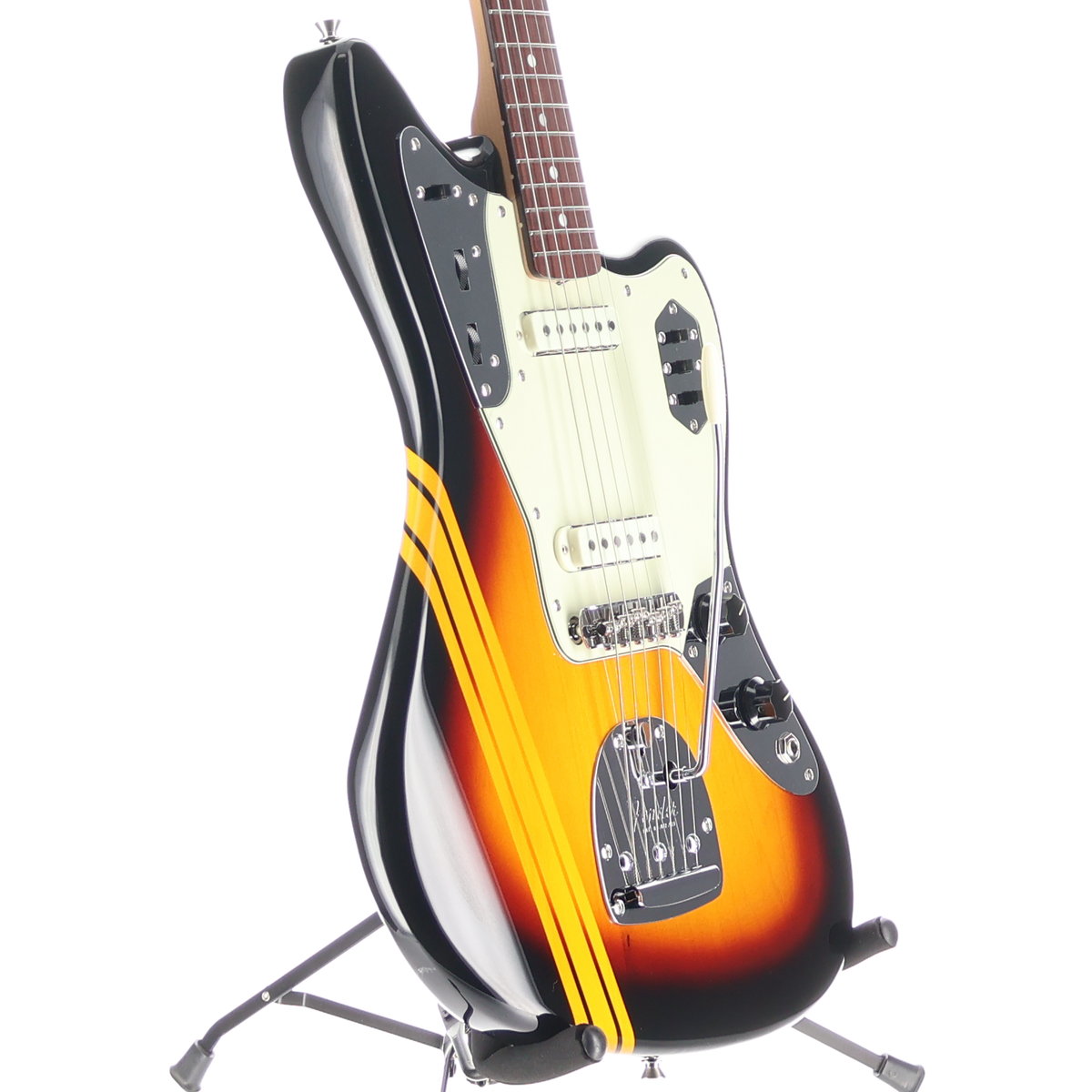 Fender MIJ Traditional 2025 Collection, 60s Jaguar, Rosewood Fingerboard, Competition 3-Color Sunburst / Aged Natural (AA5) (10974)