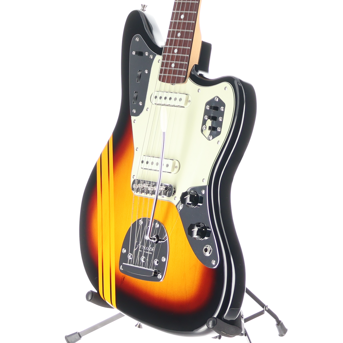Fender MIJ Traditional 2025 Collection, 60s Jaguar, Rosewood Fingerboard, Competition 3-Color Sunburst / Aged Natural (AA5) (10974)