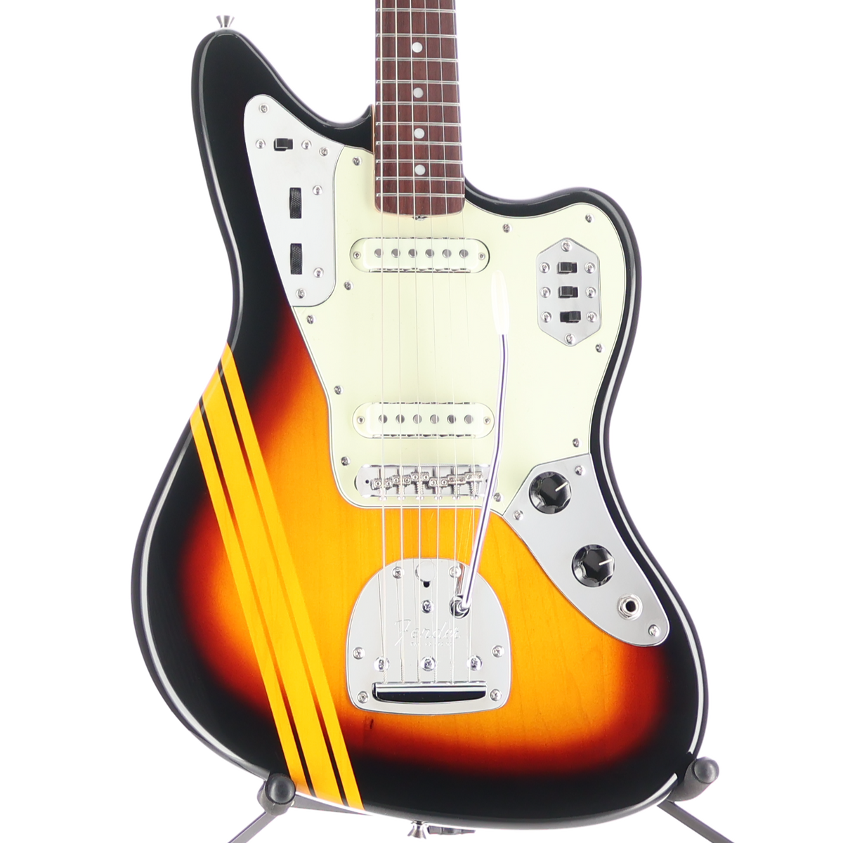 Fender MIJ Traditional 2025 Collection, 60s Jaguar, Rosewood Fingerboard, Competition 3-Color Sunburst / Aged Natural (AA5) (10974)