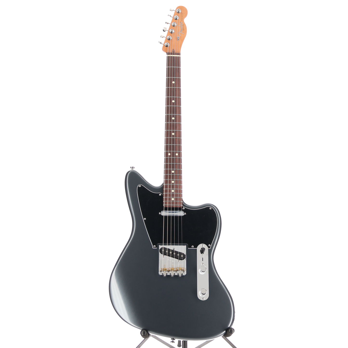 Fender MOD SHOP Made In USA Offset Telecaster Electric Guitar Charcoal Frost Metallic (Y11) (67235)