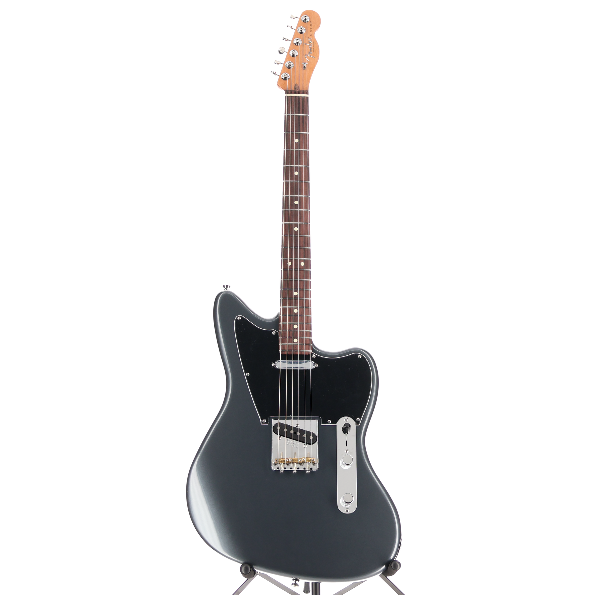 Fender MOD SHOP Made In USA Offset Telecaster Electric Guitar Charcoal Frost Metallic (Y11) (67235)